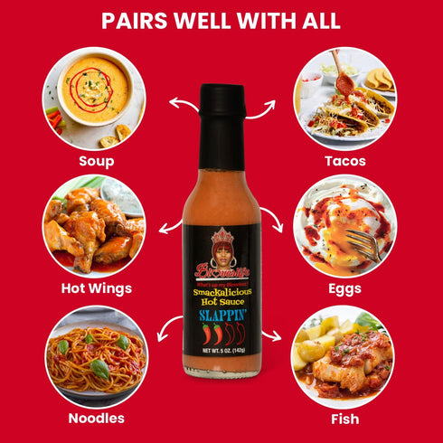 Blove's Smackalicious Hot Sauce, 5 Oz - Ghost Pepper Vinegar Flavored, Vegan Organic, Low-Sodium