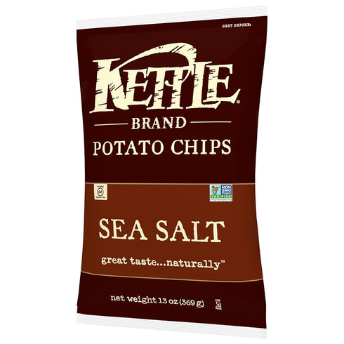 13 (Pack 2) Kettle Brand Foods, Chip Potato Sea Salt, Ounce