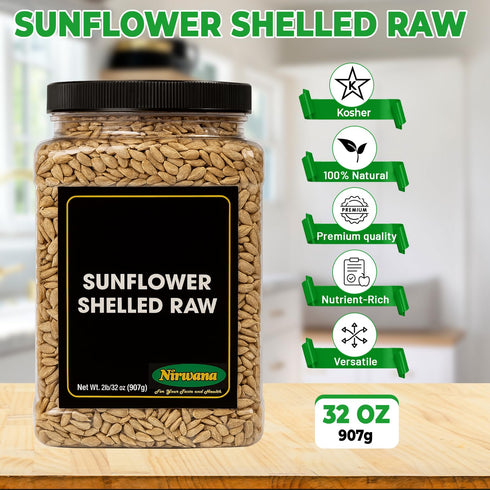 Raw Shelled Sunflower Seeds - Essential Pantry Snack