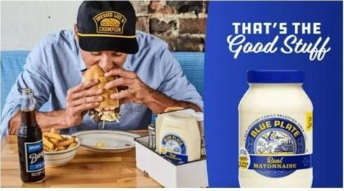 30 Oz (Pack 1) Blue Plate Real Mayonnaise, Homestyle Mayo For Chicken Salad to Deviled Eggs, Fl Jar