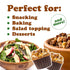 1.5 Packed Food to Live Dry Roasted Walnuts, Pounds Unsalted Nut Pieces. Delicious and Nutritious Snack. Keto and Paleo