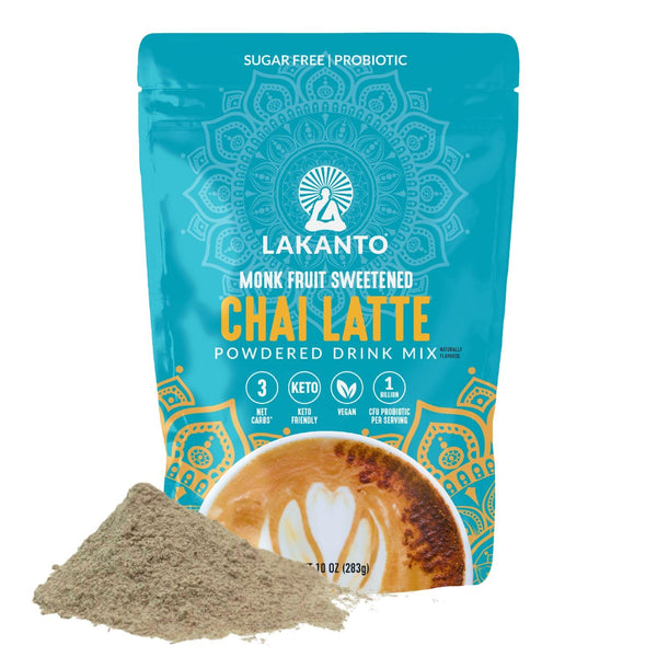 Lakanto Sugar Free Chai Latte Drink Mix - Monk Fruit Sweetened, Cold
