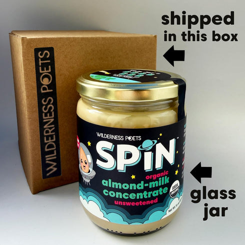 28 (16 Wilderness Poets SPiN, Organic Almond Milk Concentrate (Unsweetened) - Servings - Make Almond Milk or Non-Dairy