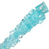 36 Light Blue and White Rock Candy Sugar Sticks - Individually Wrapped Treats - Cotton Candy & Original Sugar Flavored