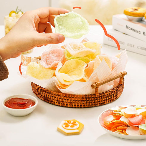 WYLSBSP Crackers17.6oz/500g,Shrimp Coloured Prawn Crackers Easy to Make for DIY Parent-Child Cooking, Crispy Prawn