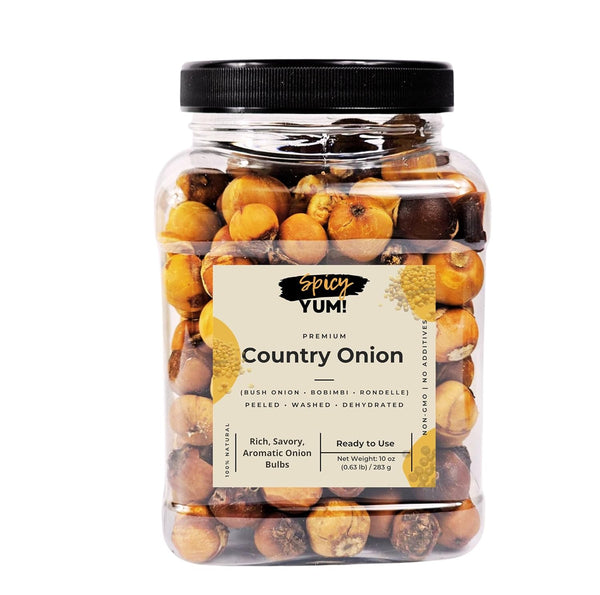 Spicy Yum! Premium Country Onion (Bush Onion, Bobimbi, Rondelle) Peeled, Washed & Dehydrated Aromatic
