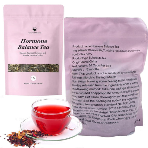 HABOHUSE 1 Count Hormone Balance Tea, Hormone Balance for Women, Organic Healthy Cycle Herbal Tea, Loose Leaves