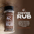 4 pack 6 oz Rivers Smokehouse Coffee Dry Rub; multi-regional BBQ flavor, gluten free, great for a variety of brisket