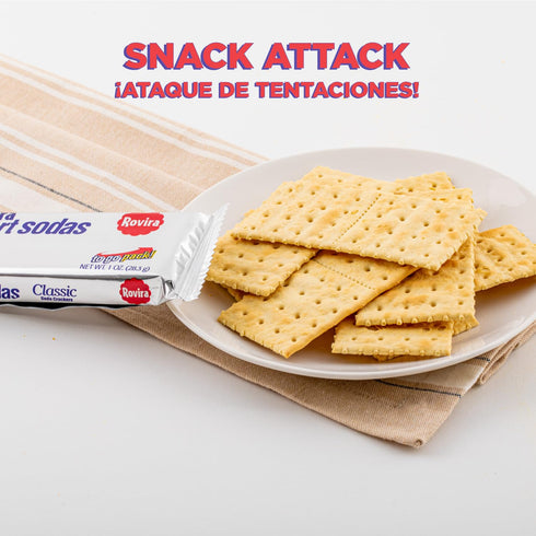 21 oz. (Pack 2) Rovira Export Soda Crackers, Bucket - A Perfect Snack - Great with Tuna Fish Dip or the Conchita Guava