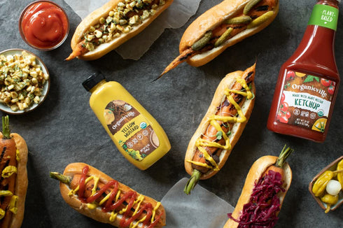 30, 12 Oz Organicville Yellow Mustard - Mustard Yellow Organic, Yellow Mustard, Vegan, Gluten Free, USDA Organic