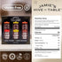 Set 36 Oz, Pack 3 100% Jamie's Hive to Table Infused Honey Gift Hot, Lemon, and Cinnamon Flavors, of Squeeze Bottles