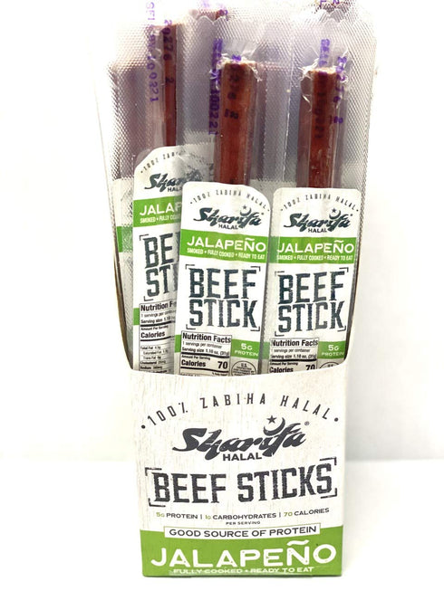 SHARIFA HALAL HALAL BEEF STICKS (JALAPENO)
