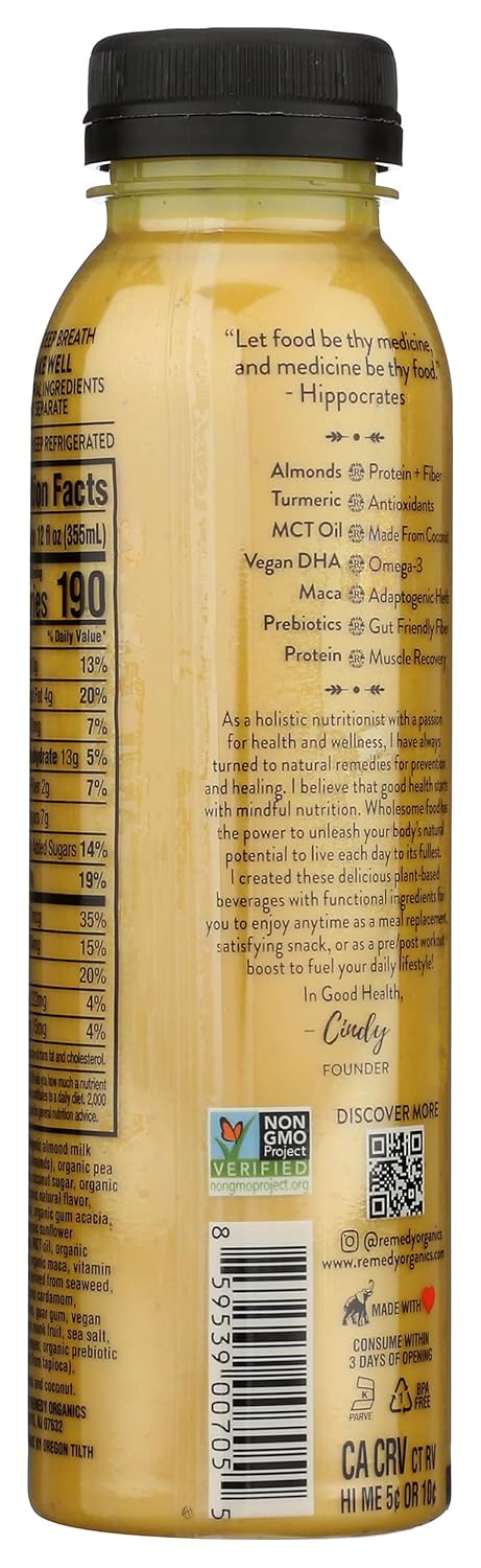 12 Oz Remedy Organics, Beverage Golden Mind Organic, Fl