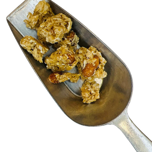24 oz Lauras Gourmet Granola Clusters, Honey Roasted Peanut, Bag Organic, Vegan, Non-GMO, Gluten-Free, Sweet & Salty