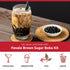 1 12 oz Fanale Brown Sugar Boba Tea Kit with Boba Pearls, US Boba Co Tapioca Pearl Made in USA Pound, Brown sugar boba