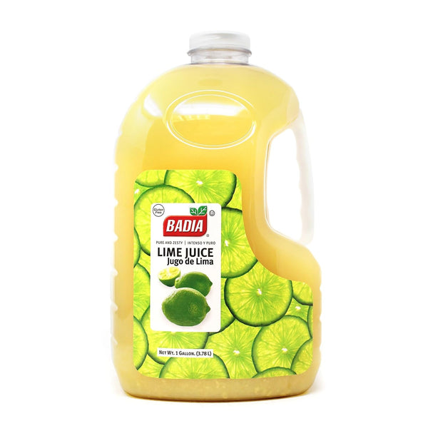 Badia Lime Juice 128 fl oz Tangy Citrus Flavor from Real Limes,