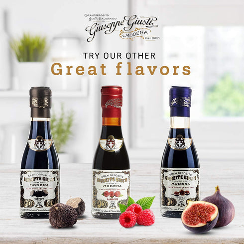3.38 oz (100 ml) Pack 1 Giusti Raspberry Balsamic Vinegar-Based Condiment from Modena Italy Made with Premium Italian