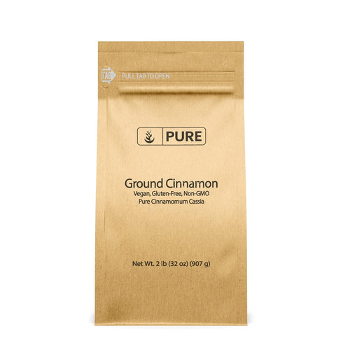 Pure Original Ingredients Ground Cinnamon (2 lb) - Pure Cinnamon Cassia for Baking & More, Strong & Flavorful