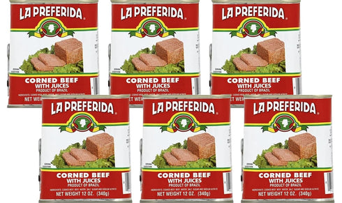 La Preferida Corned Beef with Juices, Ready to Eat, 13g of Protein