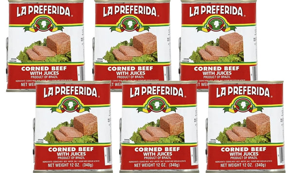 La Preferida Corned Beef with Juices, Ready to Eat, 13g of Protein
