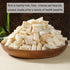 YJJOUUT 10.58oz/300g Freeze Dried Coconut Chunks Thick/No sugar added Dry Coconut Snacks Healthy Dehydrated Fruit