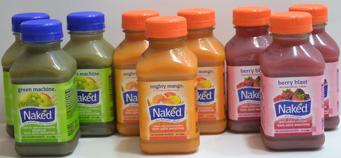 Pack 3 3 3 9 (10 OZ Naked Variety Juice Smoothie Mighty Mango, Green Machine, Berry Blast Total Bottles FL per Bottle)