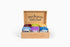 6-Slot Two Leaves and a Bud Organic Tea Sampler in Bamboo Presentation Box - Filled Gift Box with Tea Assortment