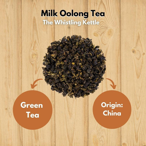 4oz (64 The Whistling Kettle Milk Oolong Tea - Premium Oolong Tea - Servings)