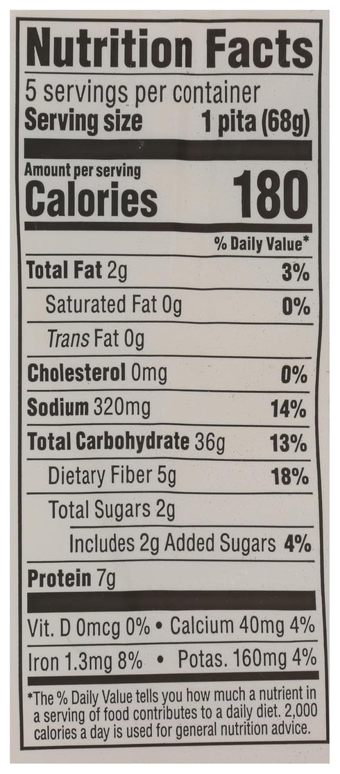 365 by Whole Foods Market 12 OZ Whole Wheat Pita Bread