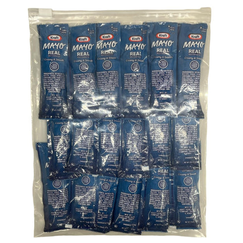 Packets 7/16 Oz 50 Count Packs 8 10 inch Mayo Assortment Gift - Single Serve - Mayo Condiment with x Chronos Food Safe