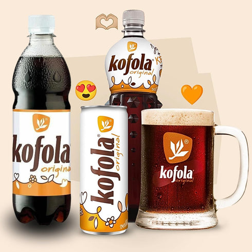 Kofola 16.9 oz 12-Pack Original Authentic & Popular Bottled Soda Soft Drink, Traditional Slovak Czech Food