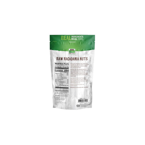 8-Ounce (Packaging NOW Foods, Raw Macadamia Nuts, Unsalted, Good Source of Fiber, Non-GMO Project Verified, May Vary)