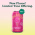 Pack Packed 12oz (12-Cans) OLIPOP Prebiotic Soda Pop, Raspberry Sherbet, Pantry with Prebiotics, Fiber, and Botanicals