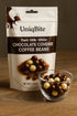 4.4 Oz, UNIQBITE Chocolate Covered Coffee Beans, Mixed Chocolate Dragees with Whole Roasted Coffee, White-Dark-Milk