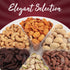 26oz 6 Easter Nut Gift Baskets, Mixed Nut Gift Box of Sectional Platter, Ideal Nut Assortment for Holidays, Birthdays