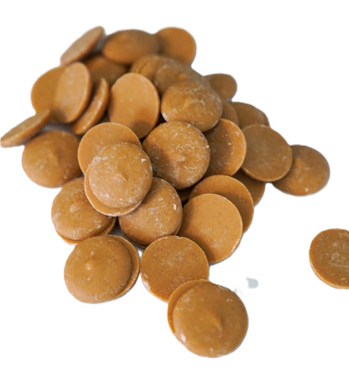 DM Sweets Peanut Butter Coating Wafers 2 lb Bag Smooth Meltable Candy Baking Snack