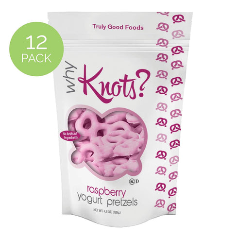 4.5oz, 12-count Raspberry Yogurt Pretzels Why Knots?