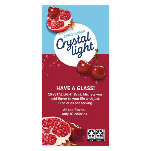 (20 Packets, 4 Packs 5) Crystal Light Cherry Pomegranate Drink Mix Pitcher