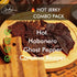 (4 2.5 oz. Jerky.com Hot Jerky Combo - Featuring Habanero, Classic Hot, Carolina Reaper, Ghost Pepper - Perfect