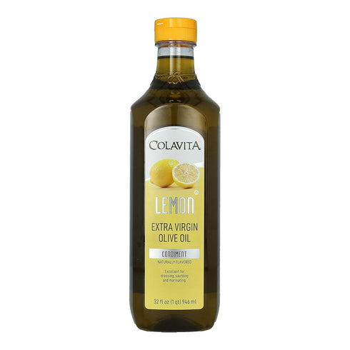 Colavita Lemon Extra Virgin Olive Oil | Cold Pressed EVOO Blended with