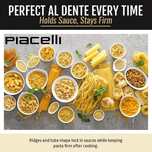 Piacelli 2pk Fusillini Pasta - Protein Pasta Made from Fine Durum Wheat Semolina for Rich Flavor - Enjoy Organic