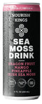 Nourish Kings Sea Moss Drink Dragon Fruit Mango Pineapple (11 fl oz,