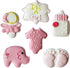 Royal Icing Decorations, Baby Girl, Gender Reveal Party, Baby Shower Edible Kosher