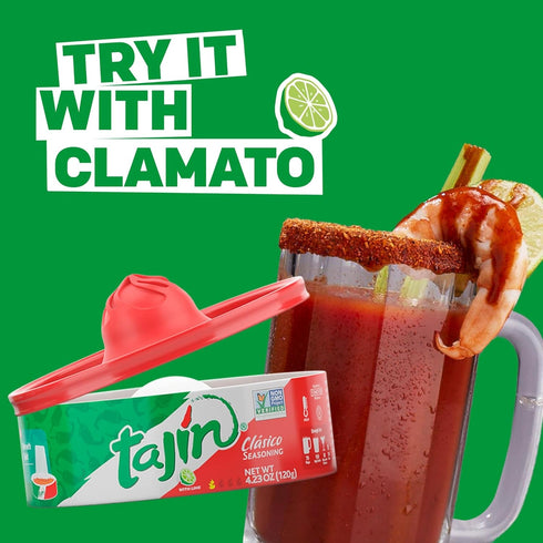 Tajin Clásico Chile Lime Seasoning Rimmer, 4.23 oz (Pack of 2)
