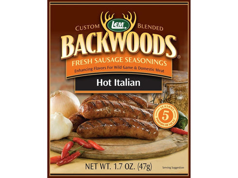 LEM Backwoods Hot Italian Sausage Seasoning for 5 lbs