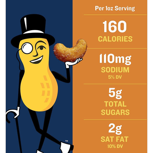 8.25oz PLANTERS Deluxe Honey Roasted Whole Cashews, Party Snack, Plant-Based Protein, After School Snack, Sweet