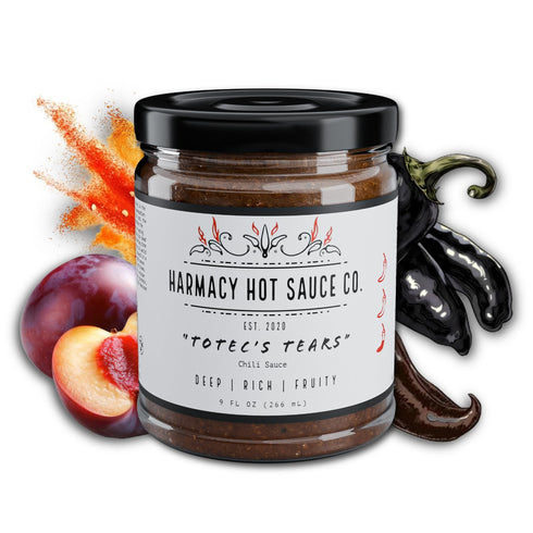 HARMACY HOT SAUCE Totec's Tears - Gourmet Chili & Grilled Plum Pepper Sauce by Co,