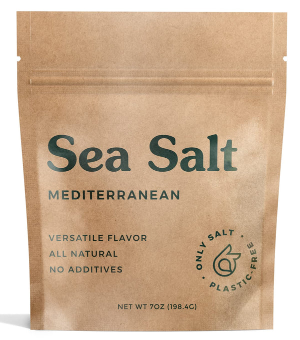 Mediterranean Sea Salt - Organic, Natural - 7oz Pouch