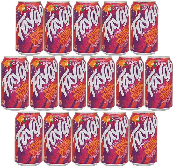 Generic Faygo Soda Pop Soft Drink 16 pack of 12oz Cans (Fruit Punch)