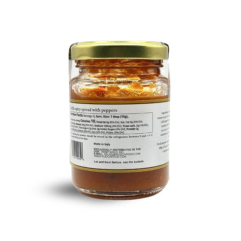 100% 2.82 oz (80g) Rudca Food Spicy Truffle Spread with Chili Peppers, Garlic, Mushrooms Natural Italian Gourmet Sauce